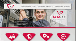 Desktop Screenshot of gemtec.de